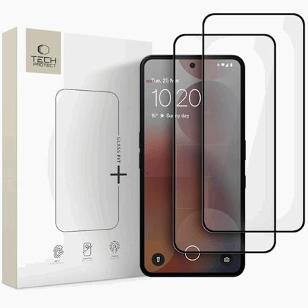 [2-pakke] Nothing Phone 3a/3a Pro hærdet glas skærmbeskytter Fit Plus