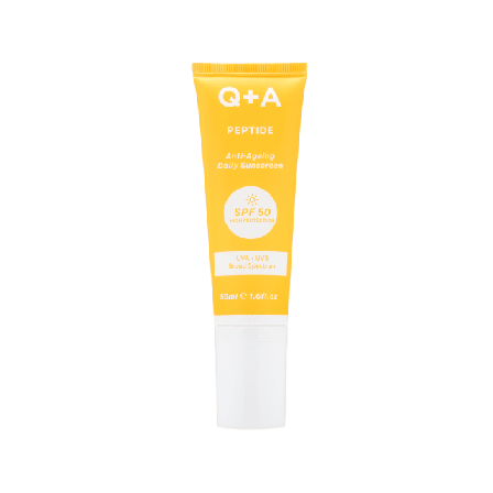 Q+A Peptide Renewing Face Sunscreen SPF 50 Solskydd & solvård Unisex ML