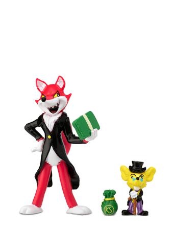 Reinard & Krösus Figurset Toys Playsets & Action Figures Movies & Fairy Tale Characters Multi/mønstret Bamse