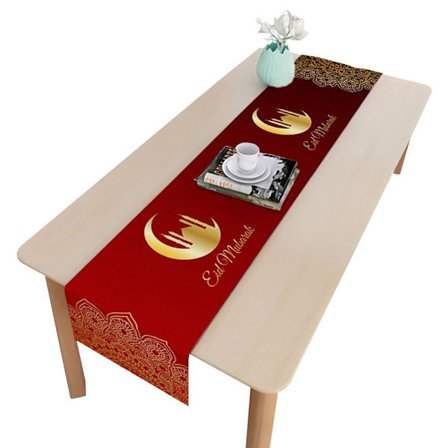 Eid Mubarak Bordløper Ramadan Dekorasjon Eid Mubarak Bord