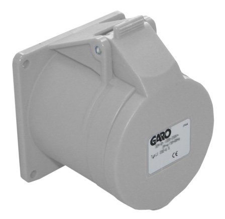 Garo UI 232-12 S Paneluttag IP44, 3-polig, 32A Grå, 12 h, Anslutningsdon & kablar