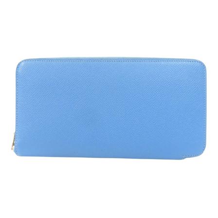 Hermès Vintage, pre-owned Wallet Silk In Blauw, Dames, Maat:ONE Size,leer