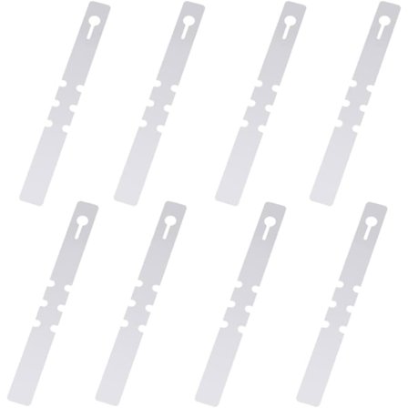 100 Stycken Plast Växtetiketter, Plast Trädetiketter, Omlindande Hängande Växtetiketter, Vattentäta Trädgårdsetiketter (Vit, 2x21cm)