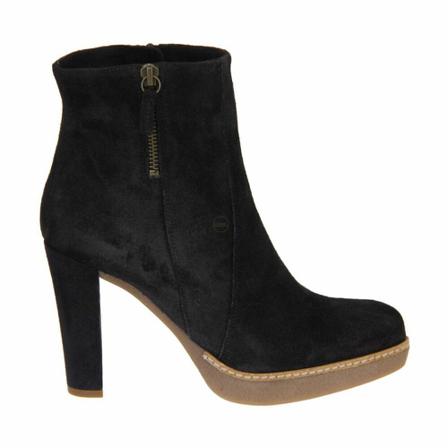Unisa, Unisa Blauw Korte Laars Suede Blauw, Dames, Maat:36 EU