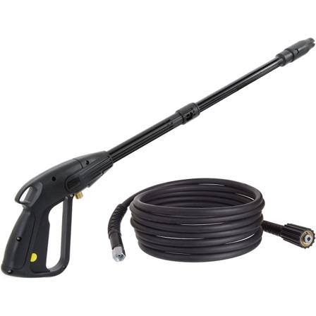 Højtryksvaskespistol M22x1.5 Pin 14 Mm Med Højtrykslange - Højtryksvask Tilbehør - Justerbar Dysespids - Slange Længde 5 M