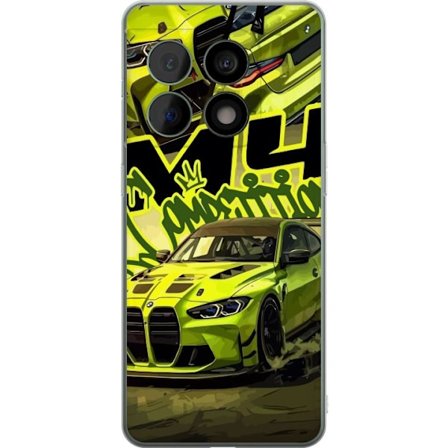 Yhteensopiva Puhelinkuori OnePlus 10 Pro Bluey-perhe iloisessa piirrostyyliä kukkaisella taustalla ja leikkisällä väripaletilla