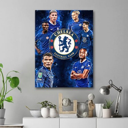 Skylt / Tavla - Chelsea - 59x42 cm - A2 - Väggdekoration multifärg