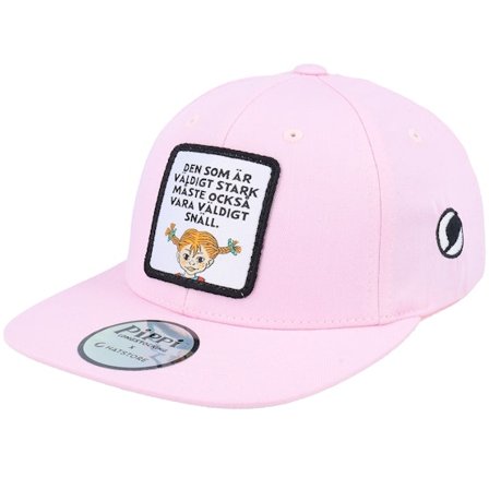 Pippi Långstrump - Rosa snapback Keps - Kids Stark & Snäll Pink Snapback @ Hatstore