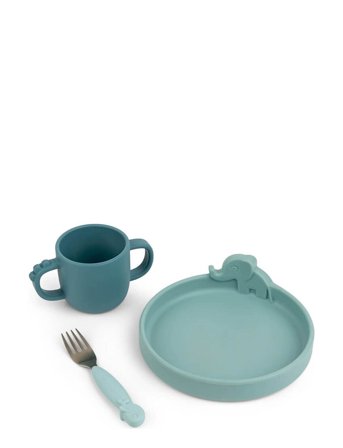 Peekaboo Dinner Set Deer Friends Blue D By Deer