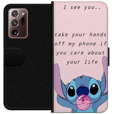 Kompatibelt Plånboksfodral till Samsung Samsung Galaxy Note20 Ultra Stitch Lycka till