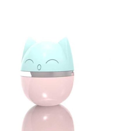 Katt huvud katt leksak, fjäder katt leksak, interaktiv husdjursleksak (grund),