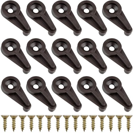 50 stk. Glassfesteclipssett, 4 cm skrue, Glassclips Glasskap Cli