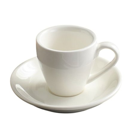 Porslin Espresso-kopp med fat, Espresso-kopp, 80 ml/2,7 oz