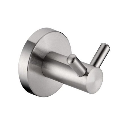 (Rustfritt stål (børste)) Eksklusiv håndkleholder med to rustfrie