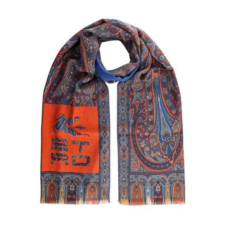 Etro - Halsdukar - Blå - Herr - Storlek: One Size, Herr, Storlek: ONE SIZE