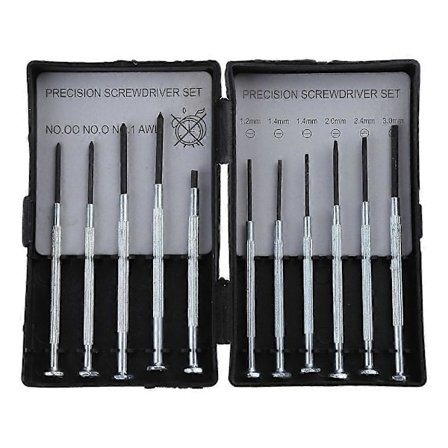 11 kpl:n tarkkuusruuvimeisselisarja Mini Bijoutiers -kellot Silmälasien korjaussarja