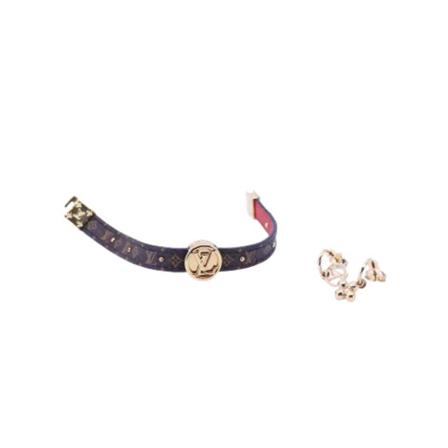 Louis Vuitton Vintage Pre-owned Canvas Bracelet Brun, Dame Vintage Smykker, Størrelse: ONE Size