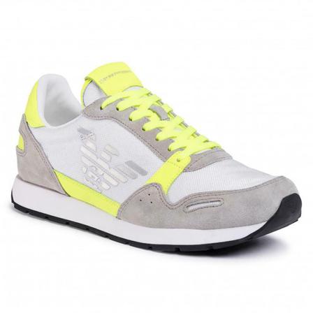 Emporio Armani Sneakers , Grijs , Heren , Maat: 41 EU