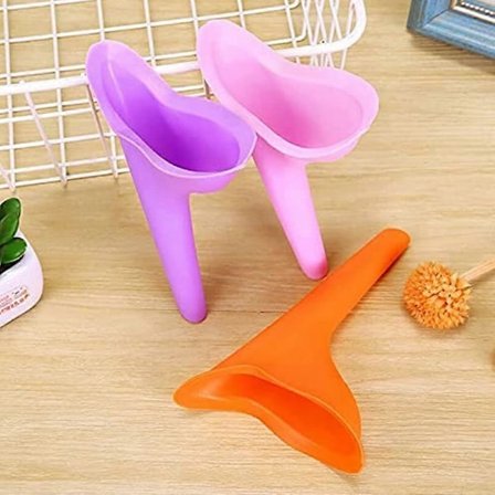 Kvinne Urinal, 3 STK Tisse Stående Kvinner Reise Silikon Tisse Trakt Gjenbrukbar