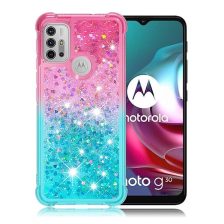 Princess Motorola Moto G30 kotelot - Pinkki / Taivaansininen