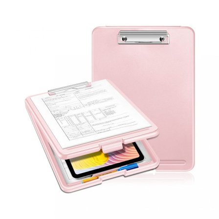 A4-klämma med hylla, lättviktsklippbräda, bärbar klippbräda med