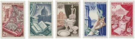 Frankrig 1954 - YT 970-974 - Ubrugt