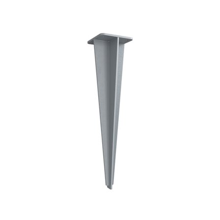 Rootz Grey Metal Ground Anchor Set - Stake Kit - Heavy Duty - Rustbestandig - Nem installation - 9cm x 9cm x 46cm