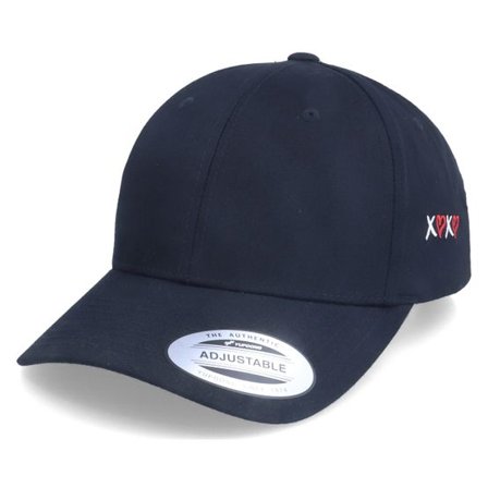 Iconic - Svart adjustable Keps - Xoxo Hugs And Kisses Black Curved Adjustable @ Hatstore