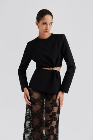 Malina - Sutton top - 36 - Black