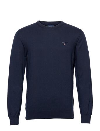 Cotton C-Neck Blue GANT
