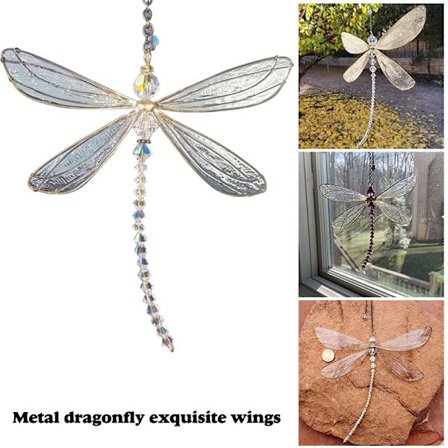 Metal guldsmed hængende ornament farverig solfanger vægkunst dekoration til hjemmehave gårdhave A