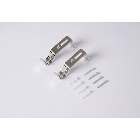 Argent 2,5 cm * 2,5 mm, justerbar väggfäste för gardinstång
