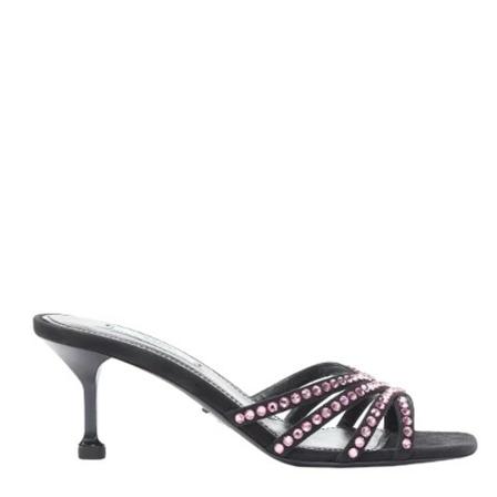 Prada Vintage Pre-owned Leather heels , Zwart , Dames , Maat: 36 EU Vintage Schoenen