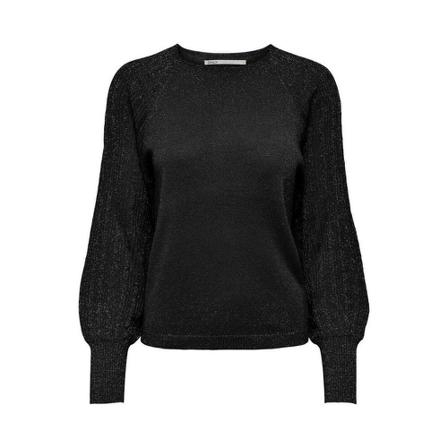 Only, Round-neck Knitwear Zwart, Dames, Maat:XL