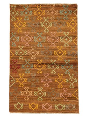 Moroccan Berber - Afghanistan Käsinsolmittu 86X137 Matto Ruskea Afganistan
