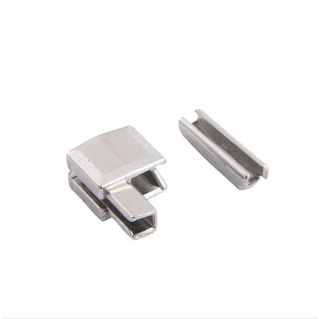 Sølv lynlås top & bund stop (10 sæt) - Størrelse 5