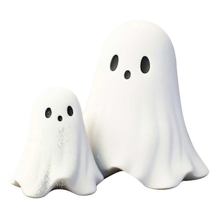 Halloween Keskisormi Söpö Haamu Koriste Halloween Haamu Veistos Halloween Sydän Koriste