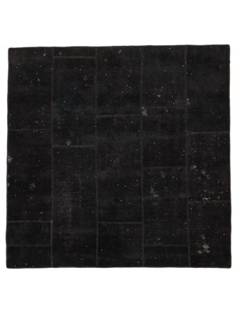 Handgeknoopt Perzisch Patchwork Vloerkleed 223X223 Zwart