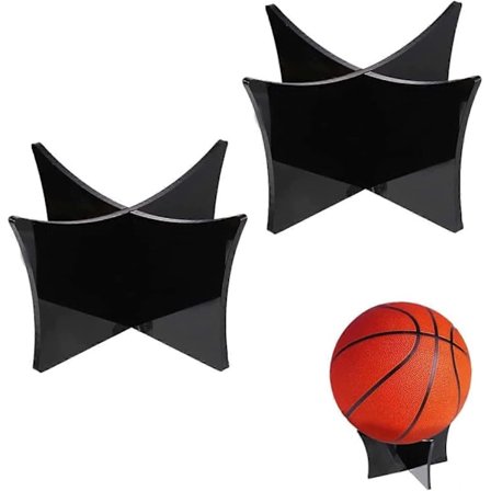 Akryl Fotballbase, Fotballstativ, Fotballutstilling, 2 stk. Klar Akryl Utstillingsstativ for Fotballutstilling