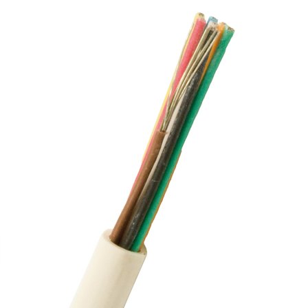 Nexans FQQXB EASY Alarmkabel 100 m/kartong, hvit 6 x 0,22 mm, Stikkontakter & kabler