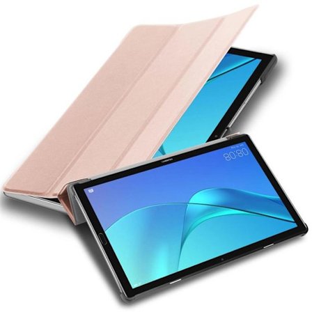 Etui för Huawei MediaPad M5 LITE 10 (10.1 tum) Fodral i ROSÉ PASTELL Tabletthölje Skydd Auto Wake Up