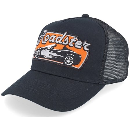 Kiddo Cap - Black - trucker - Cap - Kids Roadster Car Big Patch Black Trucker - Hatstore