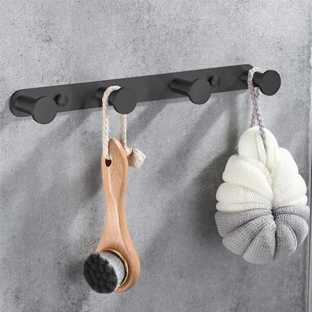 Seinälle kiinnitettävä pyyhekoukku, naulakko koukuilla, 304 ruostumatonta terästä