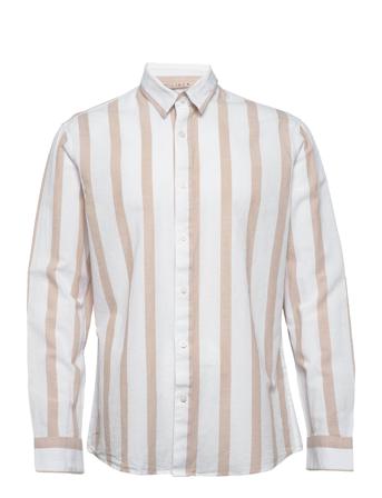 Slhregnew-Linen Shirt Ls Classic W Patterned Selected Homme
