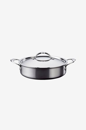 Hestan - Sauteuse med låg NanoBond diameter 26 cm, 3,3 liter - Krom - Gryder & kasseroller - Fra Homeroom