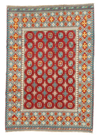 Afghan Fine Rug Oriental Brown/Dark Red (Wool, Afghanistan)