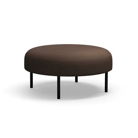 Hocker, VARIETY, Ø 900mm. Stoff Blues CSII, dunkelbraun