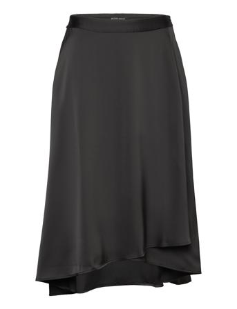 Raisellasbbenya Skirt Skirts Satin Skirts Svart Bruuns Bazaar*Betinget Tilbud