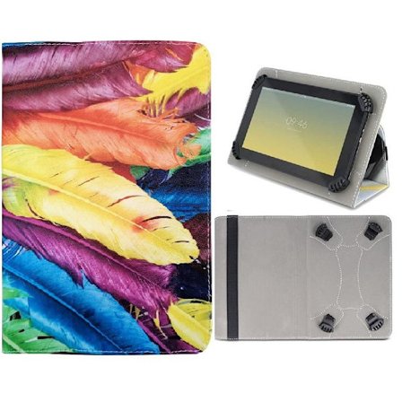 Universal Flip Fodral till 9-10.2" tum Surfplattor - Feather