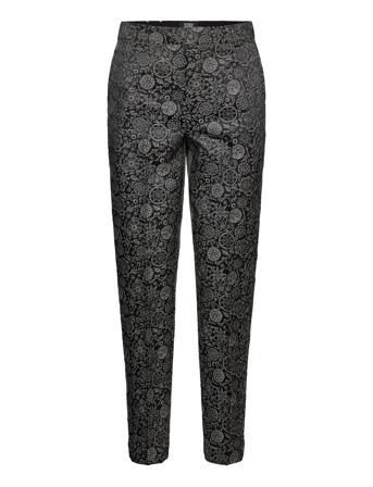 Lowry - Mid Rise Slim Trousers In Planetary Jacquard Pattern Black Scotch & Soda